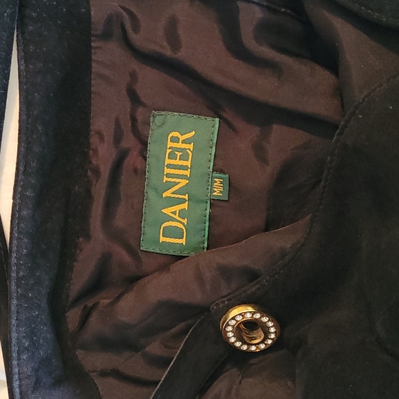 Genuine leather black Danier minidress vintage - Picture 6 of 8